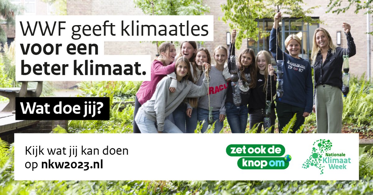 Klimaatsupporter @WWF helpt generatie Z om in actie te komen tegen klimaatverandering. Zo hebben zij de community WWF YOUTH opgericht, ontwikkelden ze samen met @youngimpactnl een lesmodule en vergroenen ze schoolpleinen. Ga voor het hele verhaal naar bit.ly/47rLRBH.