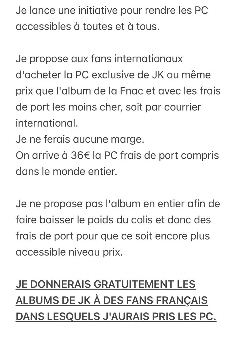 GO_WildKid's tweet photo. ALBUMS DE JK GRATUIT !

S'il vous plait partagez mon initiative et n'hésitez surtout pas à partager sur des réseaux de fans internationaux s'il vous plait 🥺🫶

J'essaie de faire en sorte que les PC et les albums soient accessibles à toutes et à tous tout en soutenant l'artiste https://t.co/bc4csKZ8HG