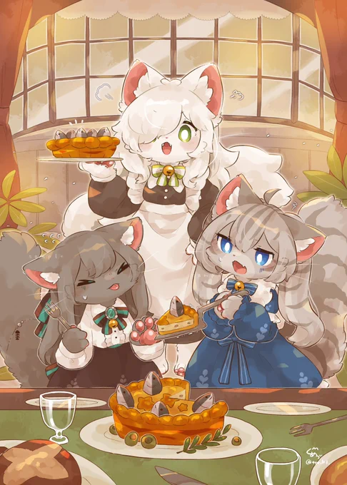 載せる創作絵がないので、Mofu Kitchen から一枚 