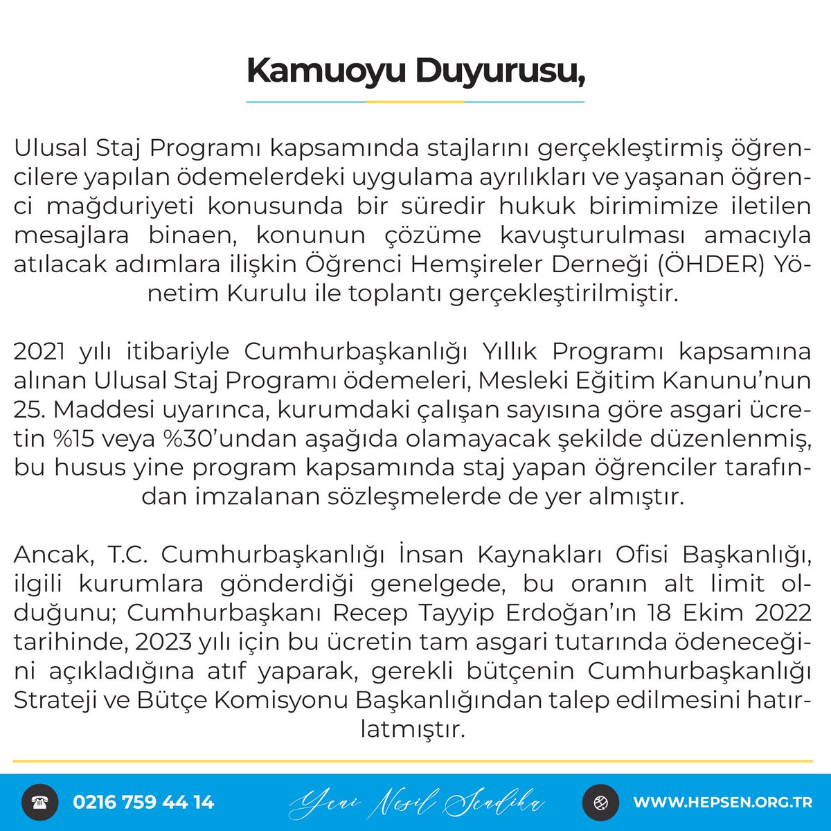 Aynı program kapsamında aynı stajı yapıp  farklı staj ücretleri aldık.Hakkımızı istiyoruz. #StajyerSağlıkçıMağdur
Stajyer öğrenciler mağdur ediliyor! 

<a href="/RTErdogan/">Recep Tayyip Erdoğan</a> <a href="/tcbestepe/">T.C. Cumhurbaşkanlığı</a> <a href="/drfahrettinkoca/">Dr. Fahrettin Koca</a> <a href="/saglikbakanligi/">T.C. Sağlık Bakanlığı</a>
 <a href="/sagliklicozum/">T.C. Sağlık Bakanlığı Sağlıklı Çözüm</a> <a href="/YuksekogretimK/">Yükseköğretim Kurulu (YÖK)</a>
 <a href="/erolozvar/">Erol Özvar</a> <a href="/tcmeb/">Millî Eğitim Bakanlığı</a> <a href="/Yusuf__Tekin/">Yusuf Tekin</a>