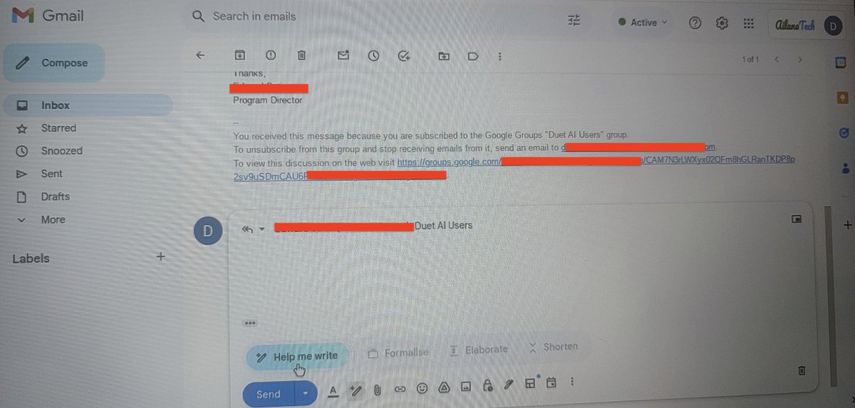 siekee_lau's tweet photo. I had the opportunity to try Duet AI for Google Workspace and am very impressed with how it can help to improve efficiency in our daily operations. https://t.co/FgFaxLT01P
