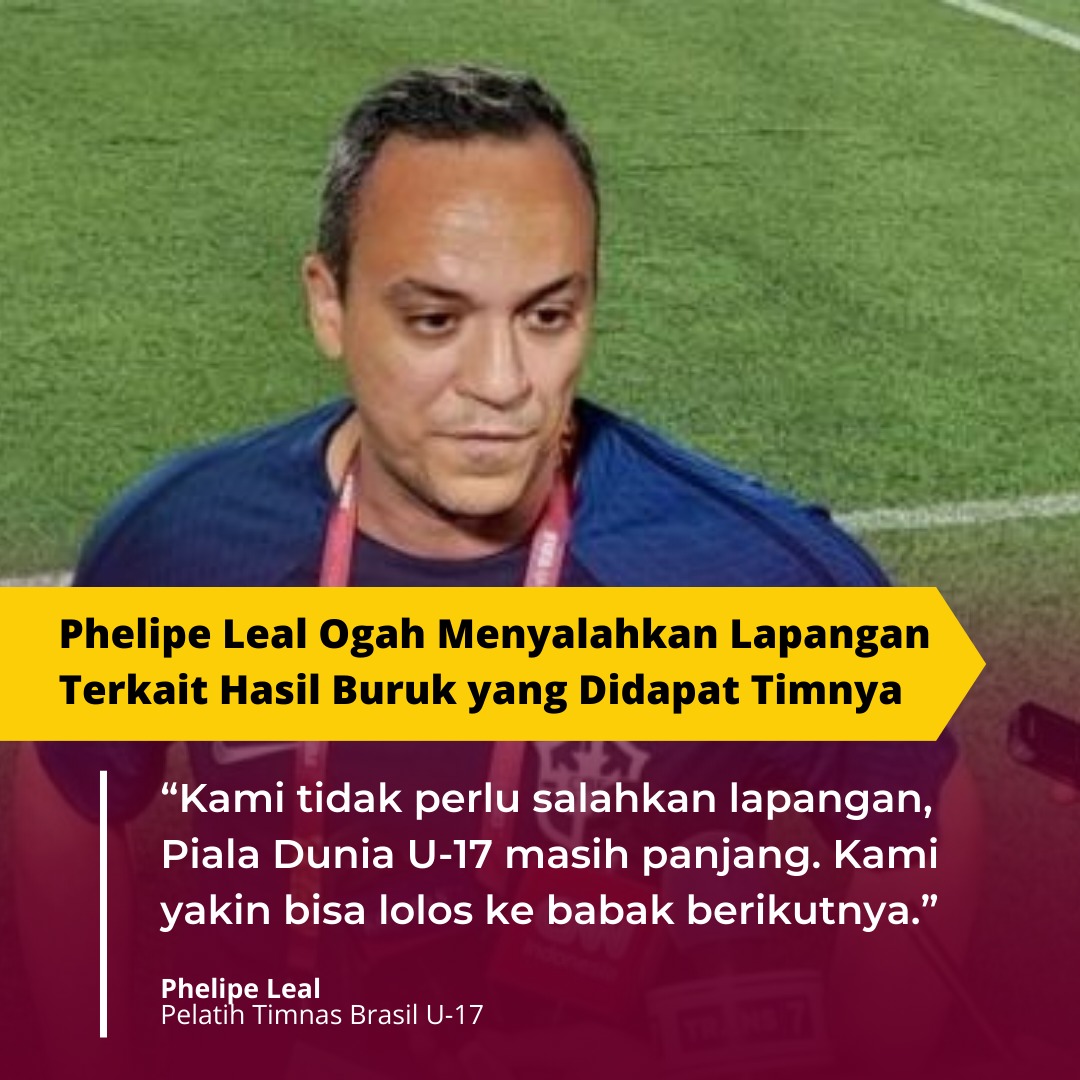 IndMatchday's tweet photo. Phelipe Leal ogah menyalahkan lapangan terkait hasil buruk yang didapat oleh timnya. Tiketnya bisa di order lewat https://t.co/rbhGQYZN9O #U17Mendunia #PialaDuniaU17 #WorldCupU17 #TiketU17 https://t.co/dCv6JyPe4Q
