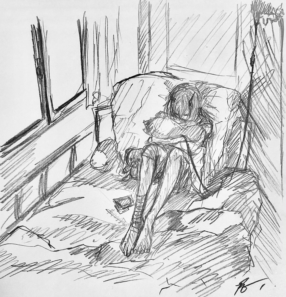 虚弱な少女 