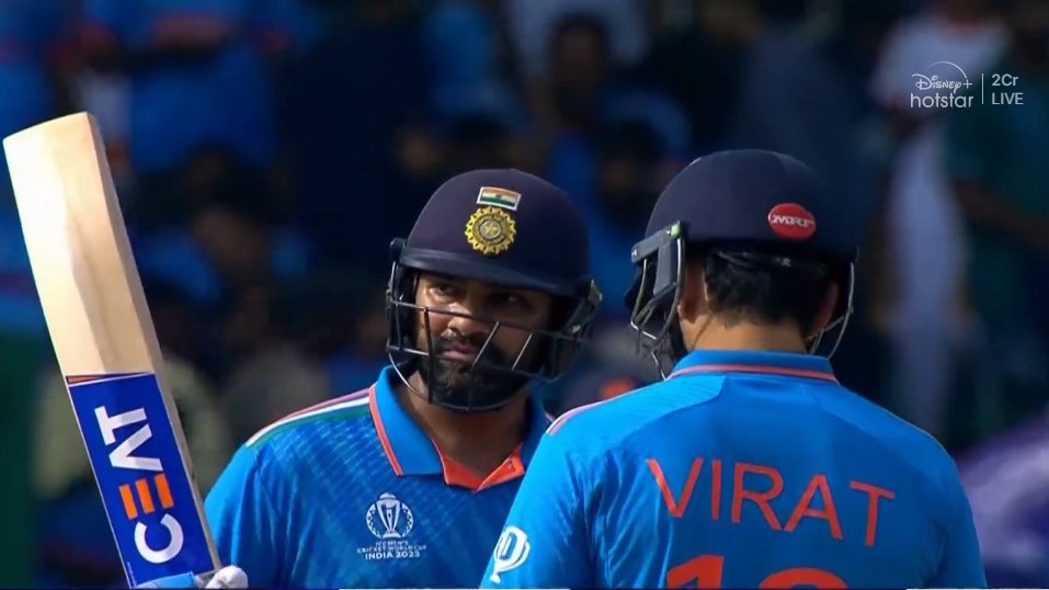 Records of Rohit Sharma today: - First player to score 500+ runs in back to back World Cups - Most sixes in a calendar year in ODIs - Most sixes in a World Cup edition as a captain - Most fours in a World Cup edition as a captain - Most runs as an Indian captain in single World…