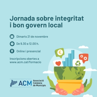 El proper 21/11 la nostra companya Aida Palacios participa en la taula rodona sobre integritat i bon govern local de l' <a href="/ACMunicipis/">Associació Catalana de Municipis</a>. No us ho perdeu! 
Info: tinyurl.com/2a44xrdt
#filosofia #etica #politica