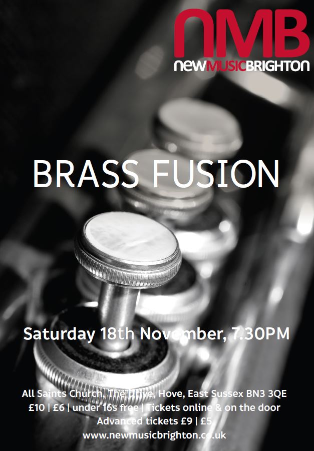 NMB composers have a busy November! The next concert is on Saturday 18th at All Saints in Hove! eventbrite.co.uk/e/brass-fusion… #brassmusic #brass #newmusic #classicalmusic #music #brighton #hoveactually #brightonmusic #hovemusic #brightongigs #livemusic #sussexmusic