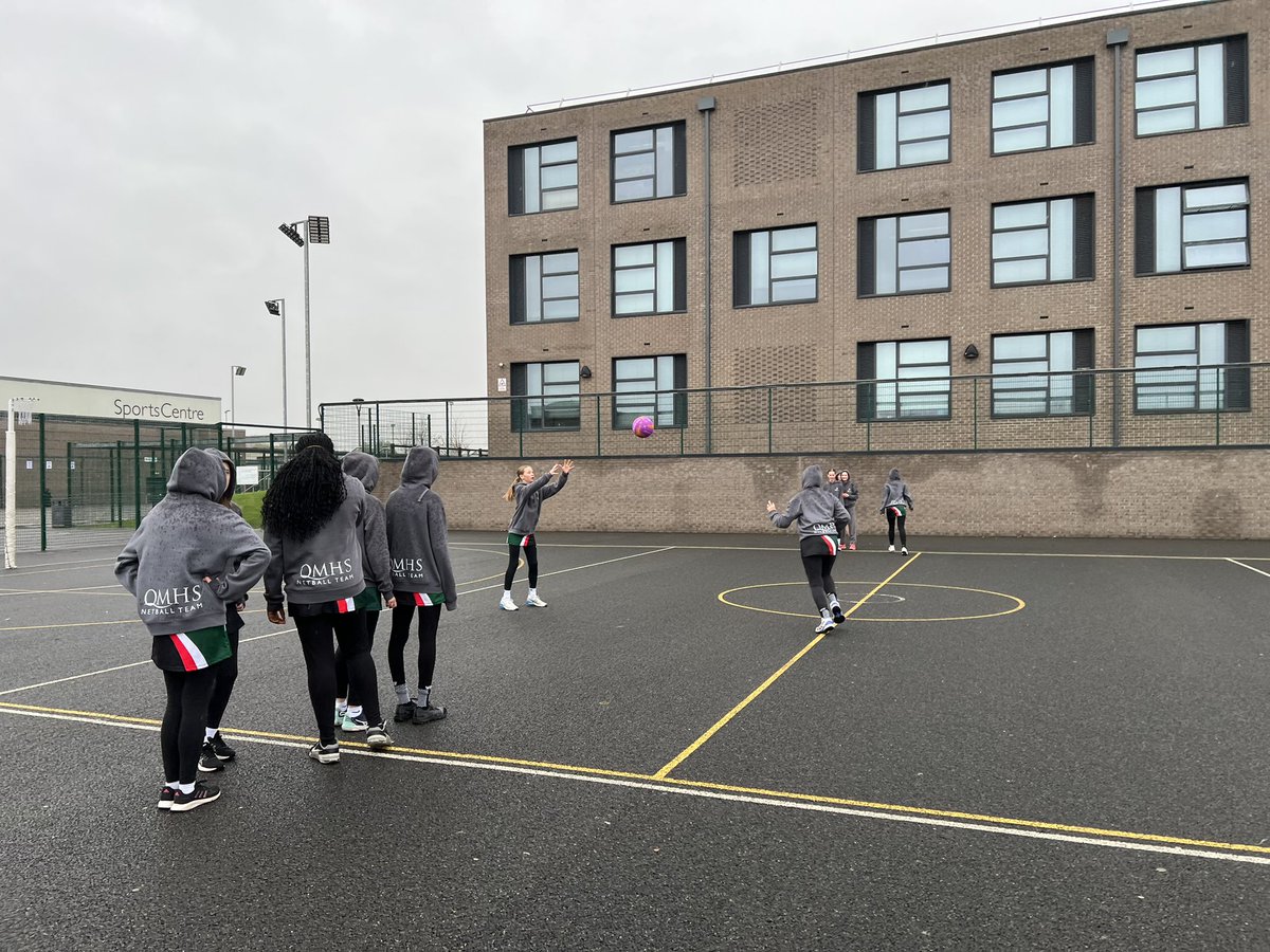 QMHSPE's tweet photo. Congratulations to our U14 and U16 netball teams who are representing QMHS and Walsall at the South Staffordshire Netball Tournament today. Very difficult conditions today so wish them lots of luck #qmhs #countynetball https://t.co/AjWZax1S52