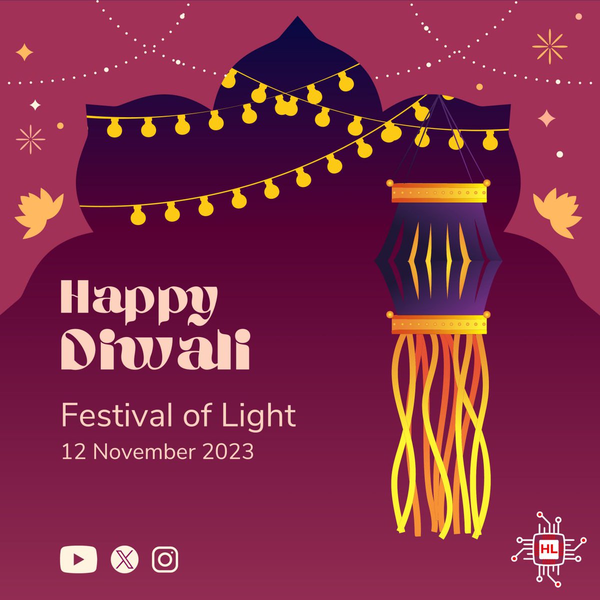 _HackLearners's tweet image. Wishing you a joyful and prosperous Diwali! May the festival of lights bring happiness and success to you and your loved ones