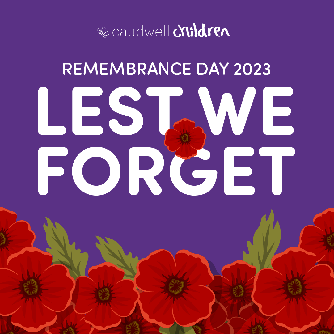 Lest We Forget 🌹 This Remembrance Day, let us commemorate the heroes who gave their lives through selfless acts of bravery so that we might live in a world of peace. We Will Remember Them. 🕊️ #CaudwellChildren #RemembranceDay #JoinTheChange #WeAreAllDifferent #BeYou