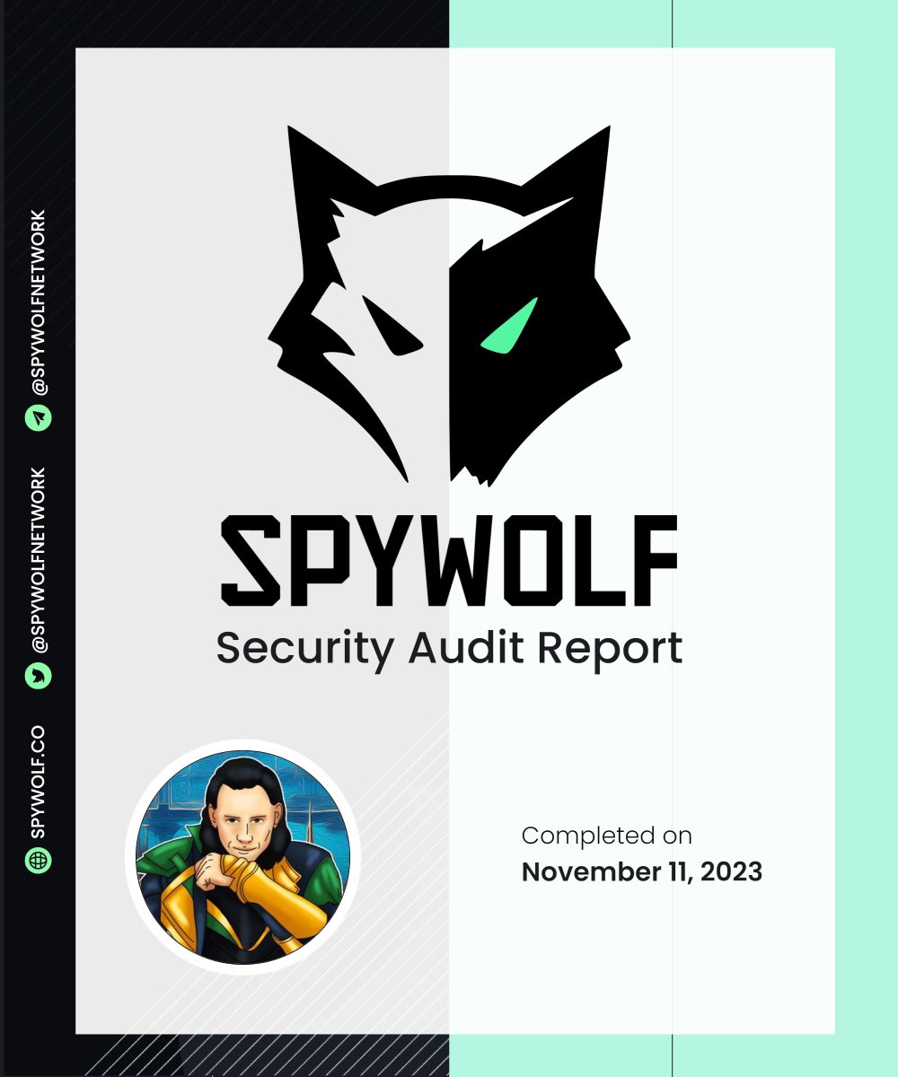 LokiinuToken's tweet photo. LOKIINU is audited by SPYWOLF now!

https://t.co/KLGMQOtWdx https://t.co/1OzZy46Ol5