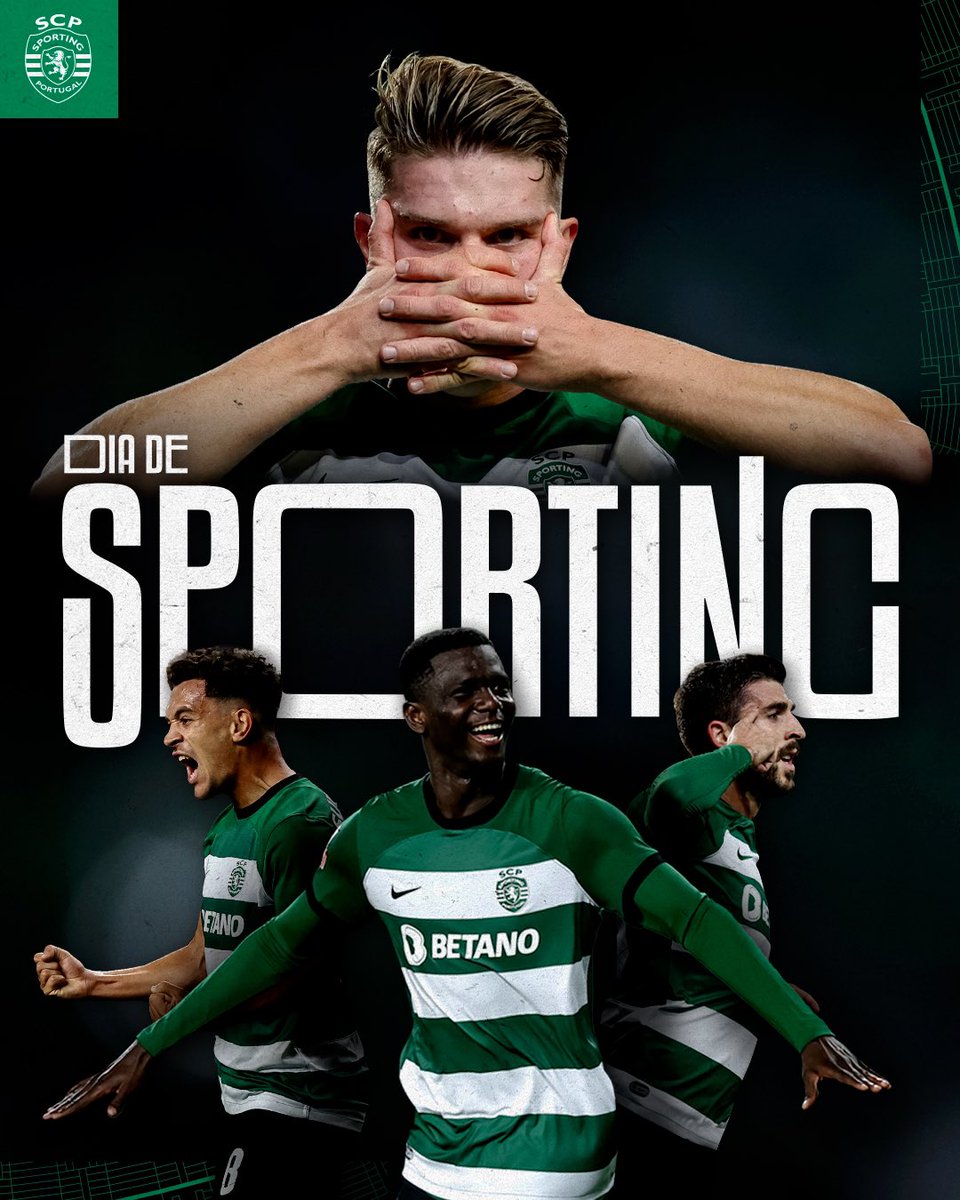 Pelo 𝐒𝐏𝐎𝐑𝐓𝐈𝐍𝐆 𝐂𝐋𝐔𝐁𝐄 𝐃𝐄 𝐏𝐎𝐑𝐓𝐔𝐆𝐀𝐋 💚

Hoje é dia de dérbi… Hoje é #DiaDeSporting! ⚡️