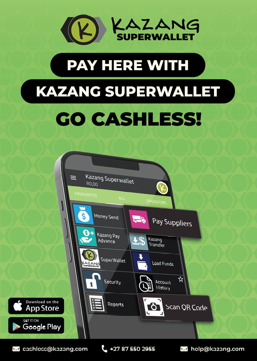 JEEMC3's tweet photo. Go Cashless! 😊💪💞
Rest assured all Big Save stores accept payments thru the @KazangAfrica wallets. Be safe💕💕💕🏪🛒💃🇿🇦
#BigSaveGroceryLiquor #Kazang #JabusEvents #JEEMC3 #Goodlife #SeeMeInStore #BigSaveMoreki https://t.co/VXONInUMpI
