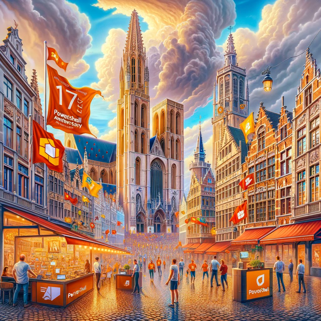 HeikoBrenn's tweet image. 🇧🇪 The Belgium PowerShell community is celebrating.
Can't wait to meet the re-launched user group in 2024 and attending #PSConfEU in Antwerp.
#PowerShell #17PowerShell #PowerShellRockz #PowerShellAnniversary