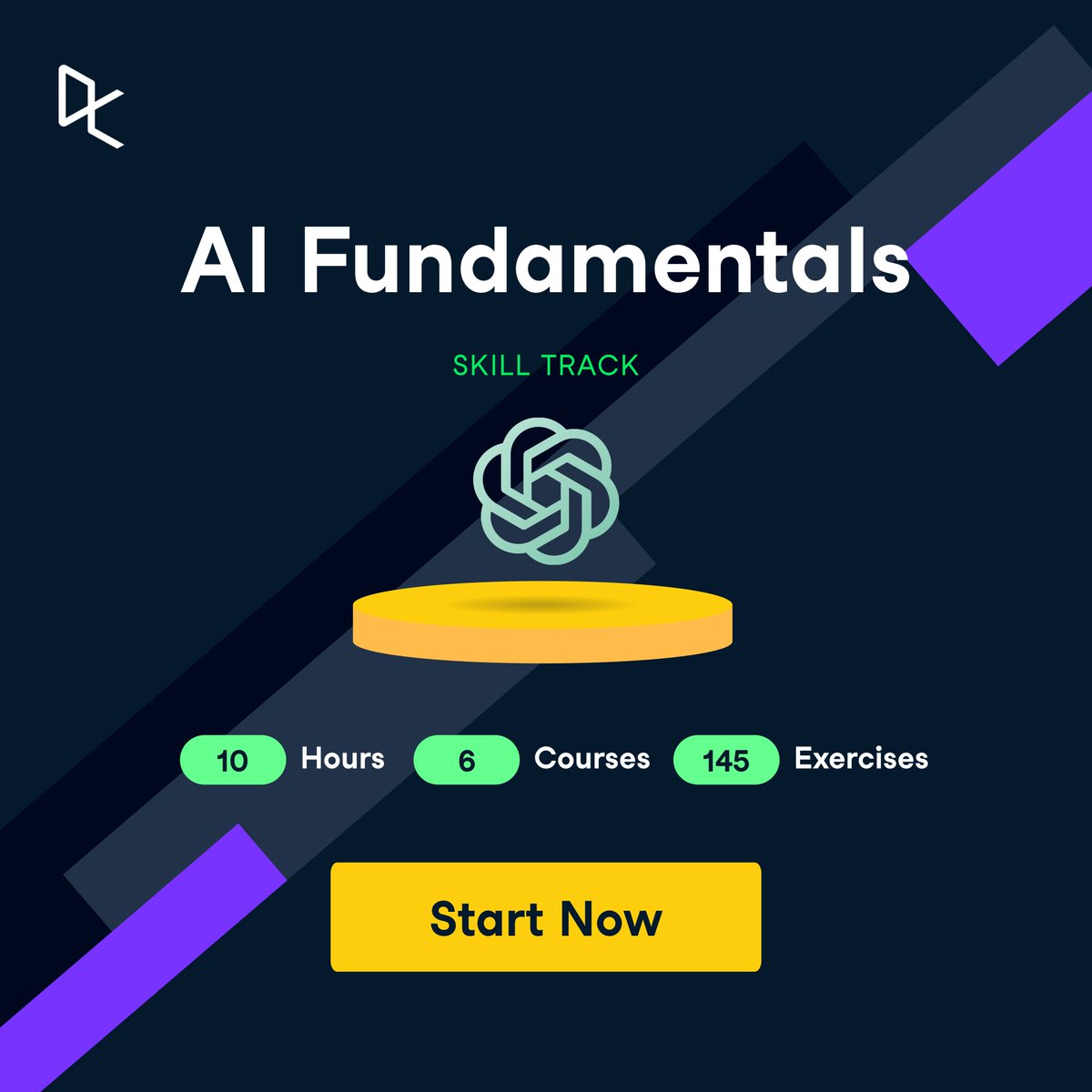 DataCamp's tweet image. 🧵Master the fundamentals of Artificial Intelligence on the final day of #FreeAccessWeek.

As the impact of data and AI grows in our professional and personal lives, ensuring you have the skills to leverage these technologies has never been more critical.