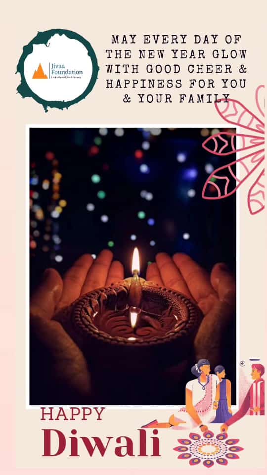 JivaaFoundation's tweet photo. Wishing you all a very Happy and Prosperous Diwali 🕯✨🪔#HappyDiwali 
#JivaaFoundation https://t.co/zeQ5uZX8cX