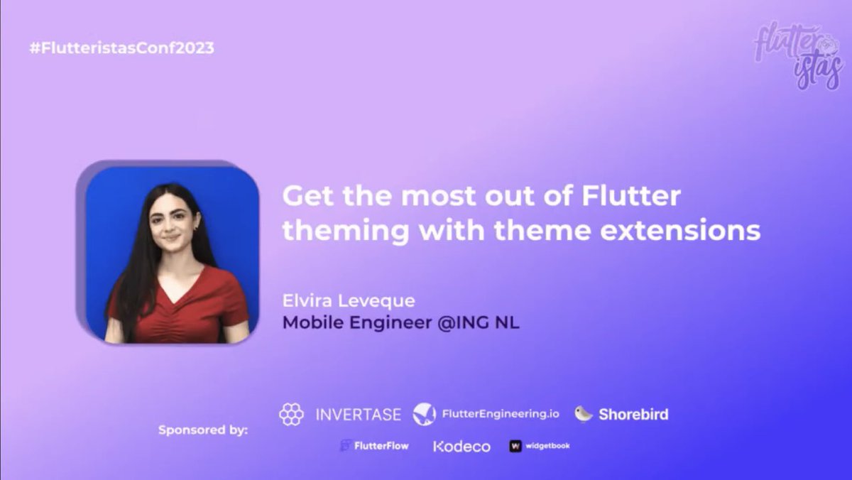 elviraleveque's tweet image. Yesterday marked my debut as a speaker at the #Flutteristas event! 🎤🚀 Grateful for the opportunity to connect, learn, and grow with this amazing community. Here&apos;s to many more speaking adventures ahead! #FlutteristasConf2023 #FlutterDev