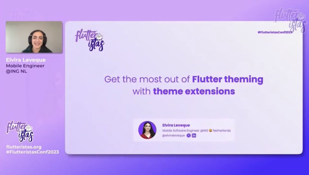 elviraleveque's tweet image. Yesterday marked my debut as a speaker at the #Flutteristas event! 🎤🚀 Grateful for the opportunity to connect, learn, and grow with this amazing community. Here&apos;s to many more speaking adventures ahead! #FlutteristasConf2023 #FlutterDev
