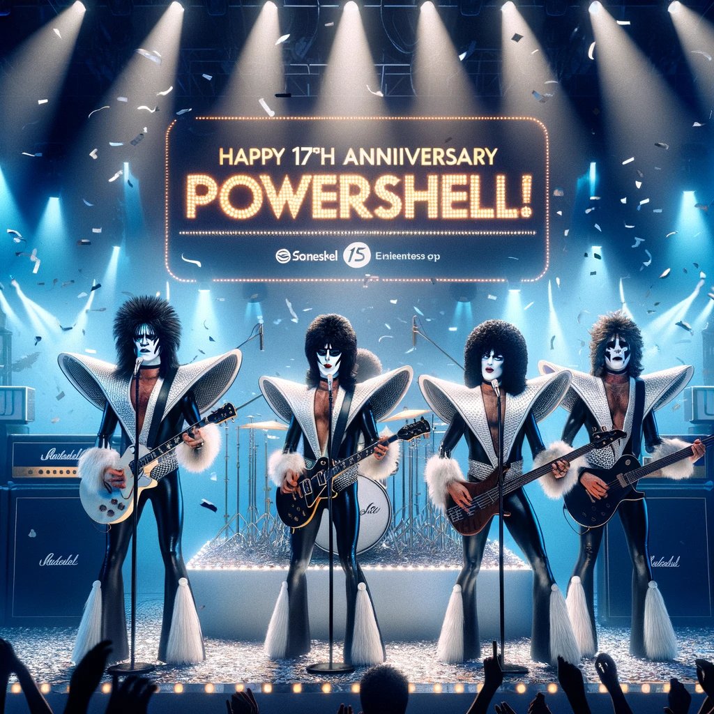 HeikoBrenn's tweet image. We have just received pictures of further celebrations. PowerShell Rockz.
#PowerShell #17PowerShell #PowerShellRockz #PowerShellAnniversary