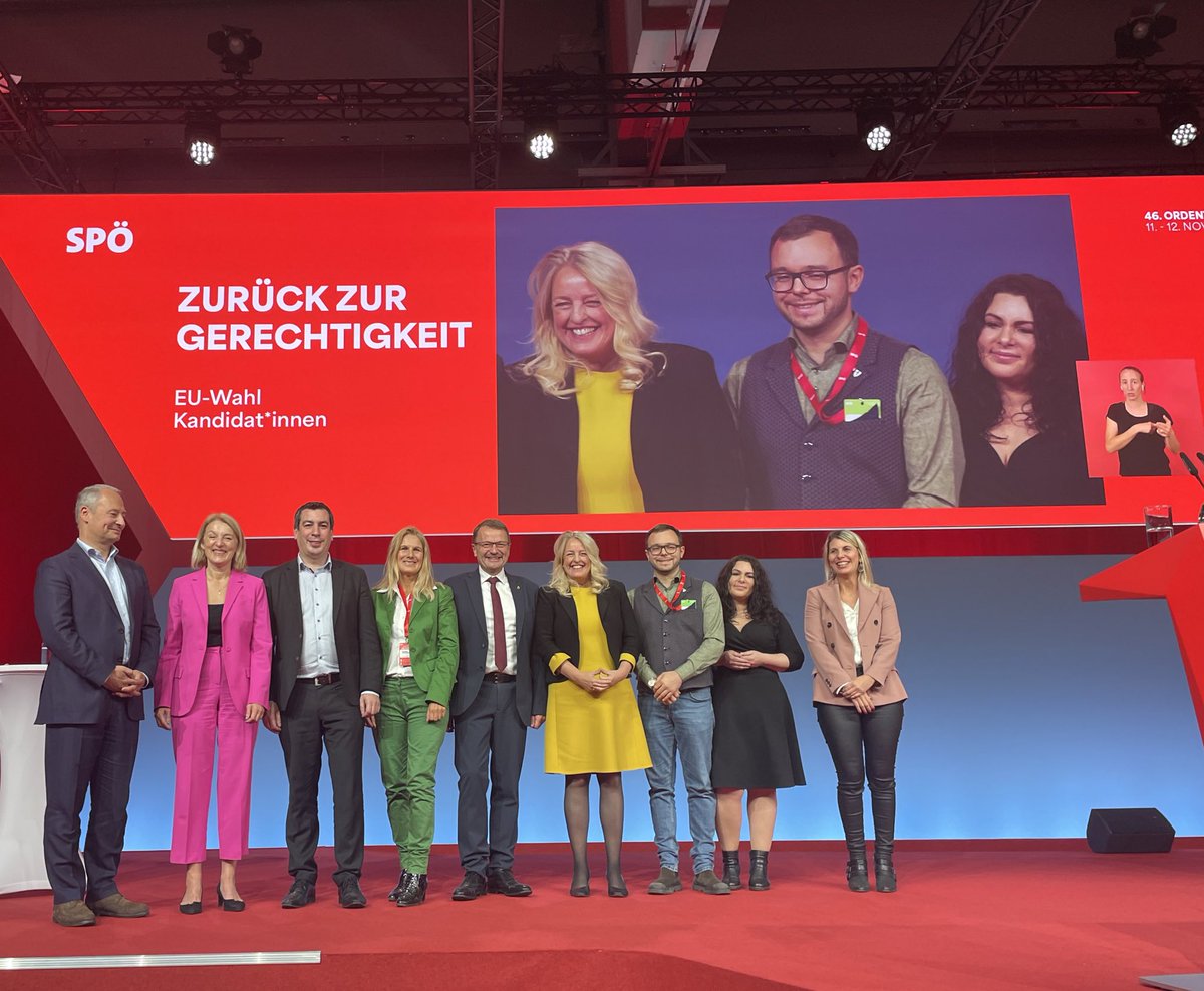 .@SPOE_at hat mit @MuiggTheresa , neben @SCHIEDER und @Evelyn_Regner als starke Spitze, eine mutige, kluge, queere Frau im Team für Europa. Denn der Anstieg von Hate Crimes, Backlashes und bestehende Ausgrenzung, Diskrimierung, Gewalt können nur gesamteuropäisch bekämpft werden!