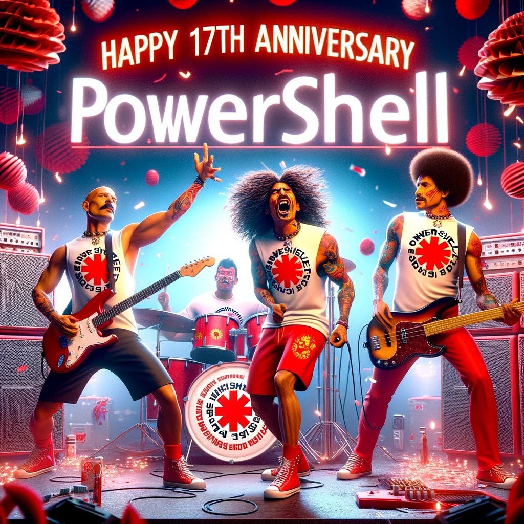 HeikoBrenn's tweet image. And the celebrations of the 17th anniversary of PowerShell continue...It‘s only PowerShell, but I like it…
#PowerShell #17PowerShell #PowerShellRockz #PowerShellAnniversary