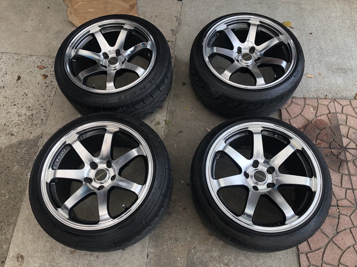 GP SPORTSガルフレイム GRAVITY 17ｘ8.5J +29 5穴 114.3 2本　GPスポーツ　グラビティ ★送料無料　GRAVITY　8.5J　2本　GPスポーツ GRAVITY ガルフレイム　