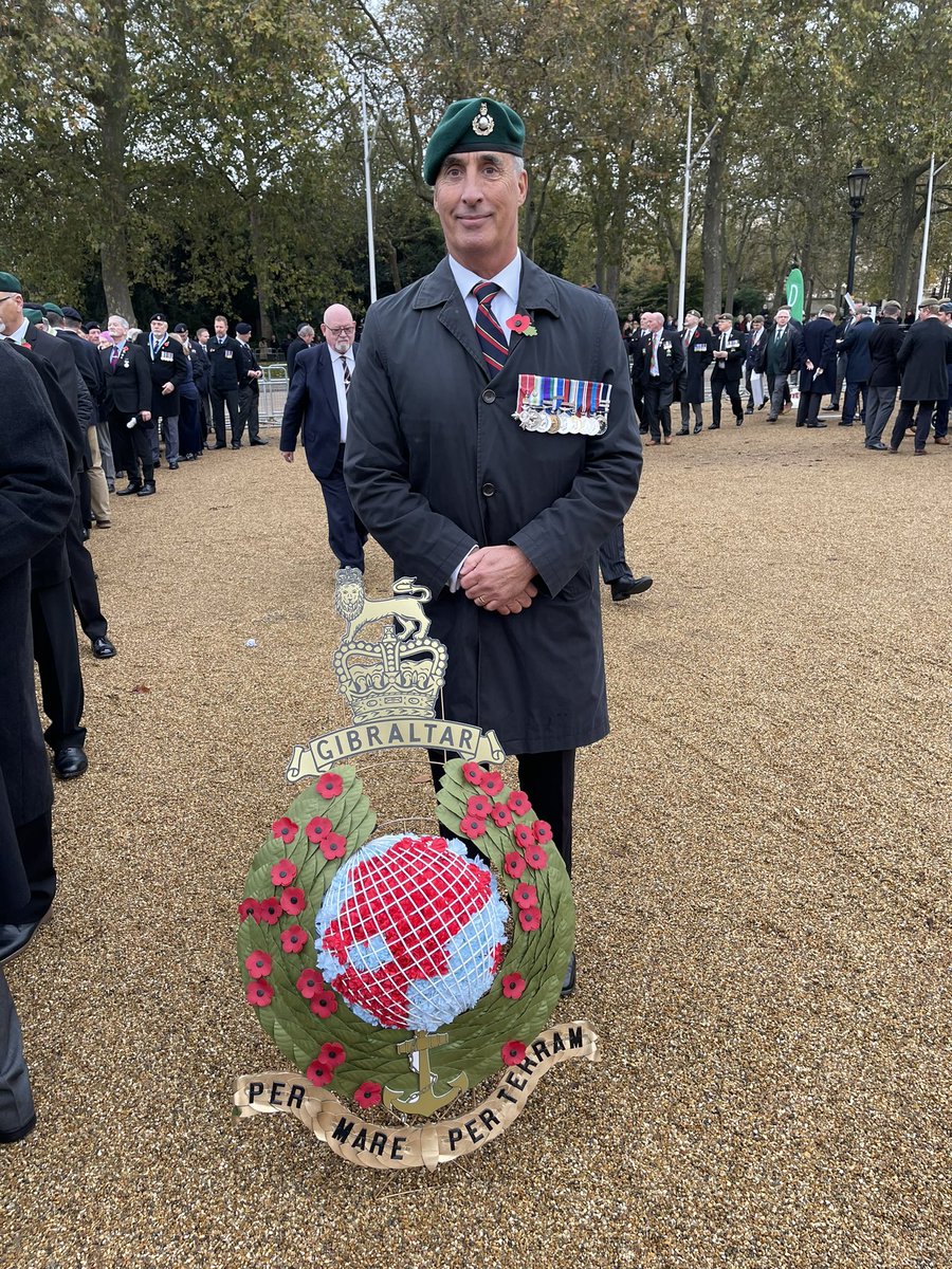 Very proud moment on Horseguards waiting to March past the Cenotaph #LestWeForget2023