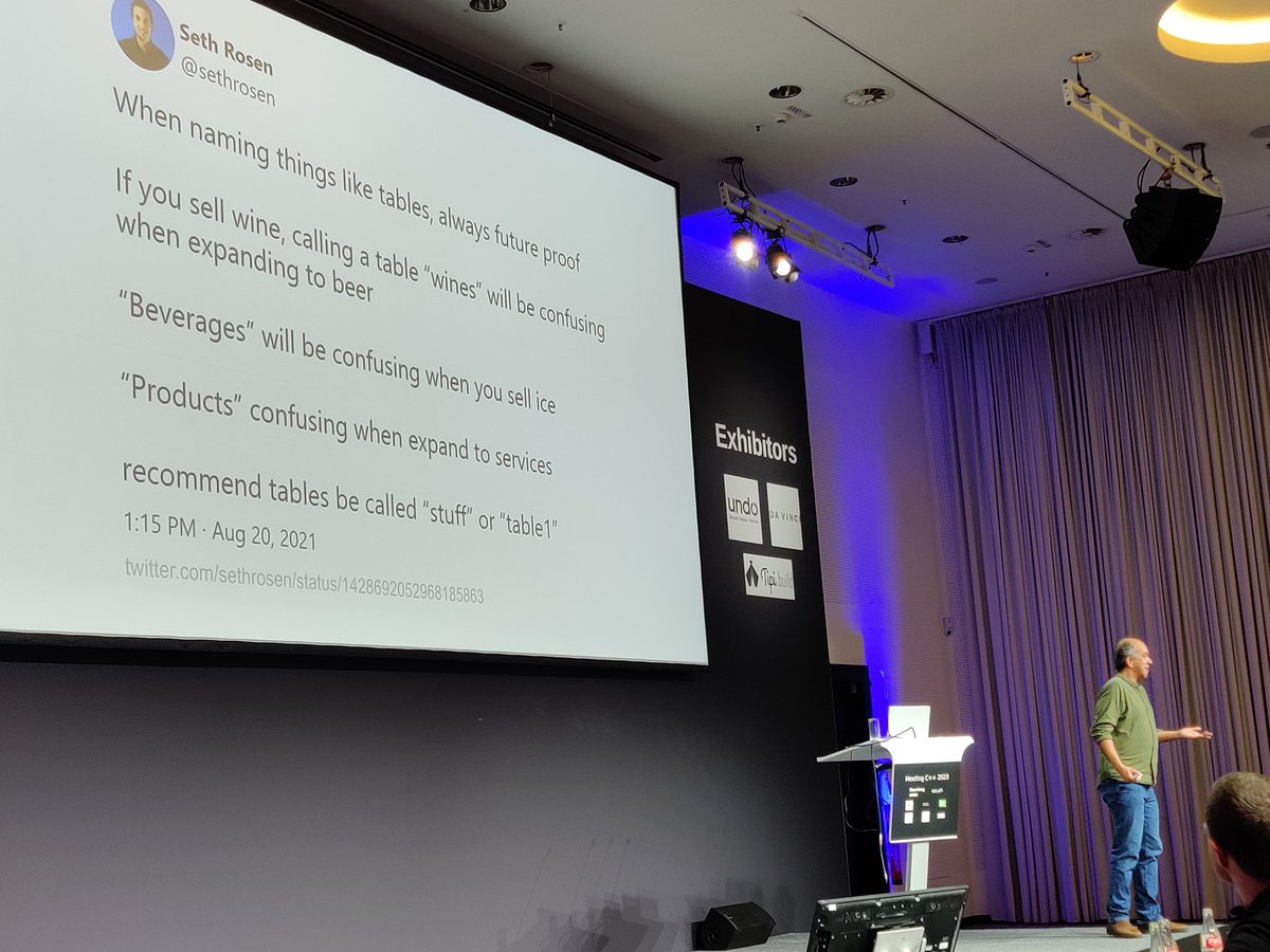 arBmind's tweet image. You should always future proof your code by naming it correctly. #meetingcpp @meetingcpp @KevlinHenney