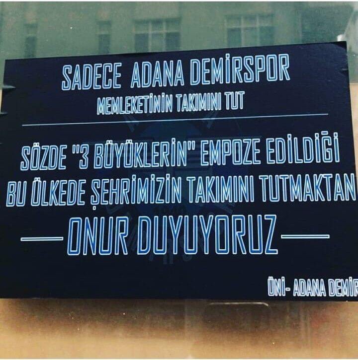 ÜNİ ADANA DEMİR ! 

Sadece ADANA DEMİRSPOR.