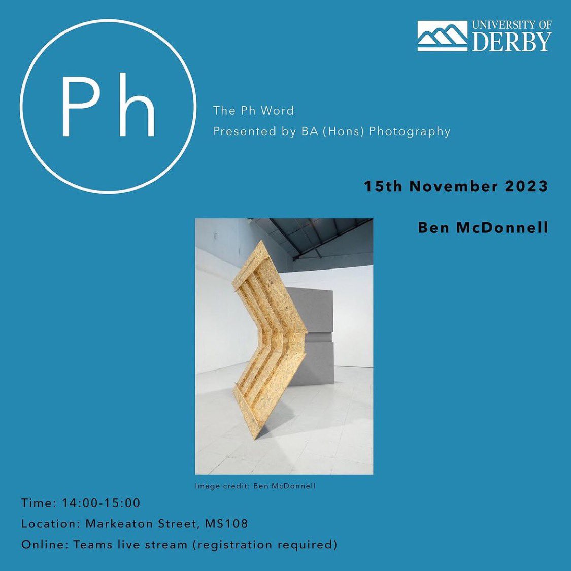 WHAT THE EFF?! 👀 The Ph Word is BACK! FREE online public access to the latest word on #photography 💥 A virtual resource for enthusiasts, school/colleges & industry. Details ➡️@derbybaphoto on Instagram Wed 15/11 2pm GMT @bcjmcdonnell All welcome! @derbyuniarts @DerbyUni