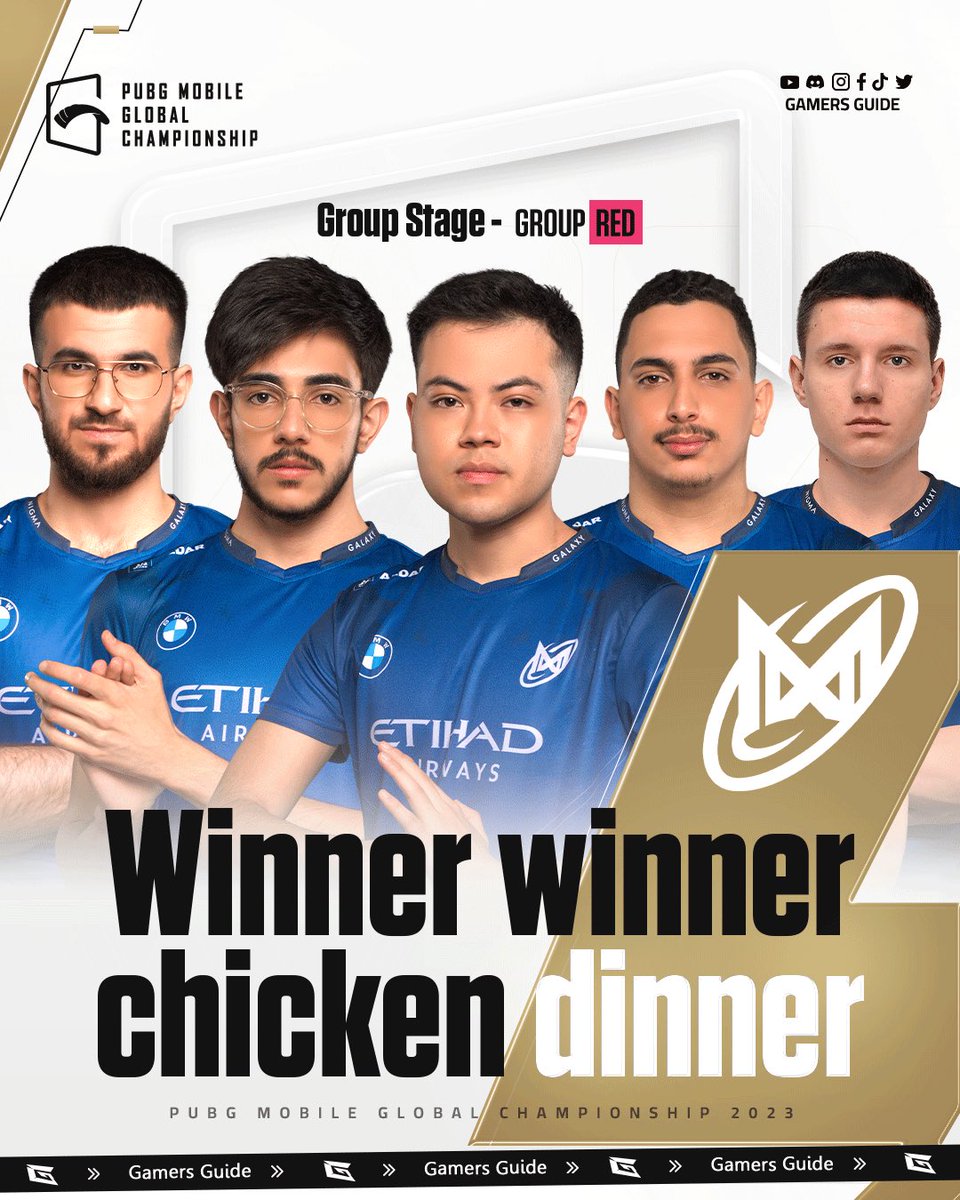 WWCD - NIGMA GALAXY🥇

بداية مذهلة من النجوم 💜💜✨

وينر وينر تشيكن دينر في أول مباراة من <a href="/NigmaGalaxy/">Nigma Galaxy</a> تقلب موازين التأهل وتشعل صراع التأهل بعد تقليص الفارق إلى 7 نقاط مع صاحب المركز الثالث 🔥

شاركنا آرائكم في التعليقات! 🤩

#pmgc #pmgc2023
#esports #pubgmobile