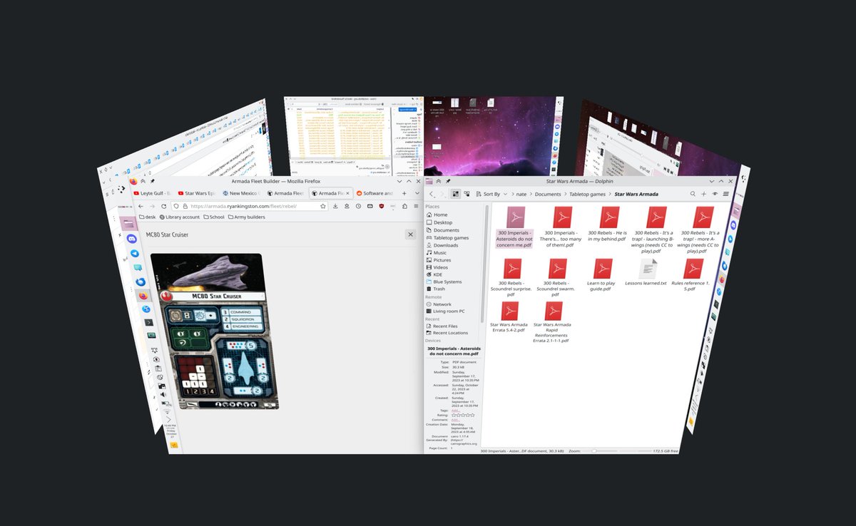 Podcast Linux 🎙️ 🐧 (@podcastlinux) on Twitter photo En febrero de 2024 tendremos <a href="/kdecommunity/">@kde@floss.social</a> plasma 6.0.
Viene cargada de nuevas funciones y, entre ellas, el tan querido efecto cubo.
¿Te acuerdas de él?
A mis alumnos los dejaba locos.
kde.org/announcements/… En febrero de 2024 tendremos <a href="/kdecommunity/">@kde@floss.social</a> plasma 6.0.
Viene cargada de nuevas funciones y, entre ellas, el tan querido efecto cubo.
¿Te acuerdas de él?
A mis alumnos los dejaba locos.
kde.org/announcements/…