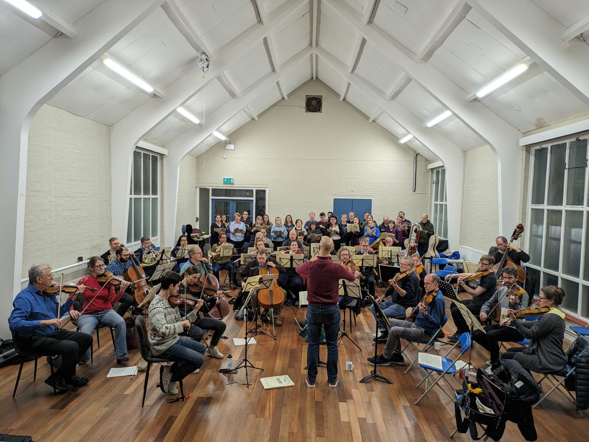 SMHTlive's tweet photo. Chorus and orchestra in rehearsal on Friday, conducted by Daniel Collins! https://t.co/cIW9XbXHAd
