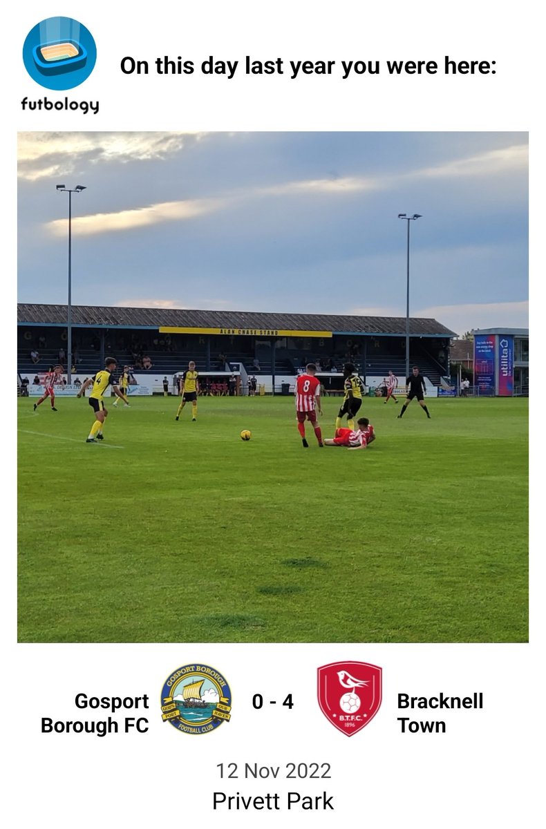TicketSeason's tweet photo. On this day last year, a 4️⃣🆚️0️⃣ away win at Gosport Borough #COYR https://t.co/QVLcXTXV7g