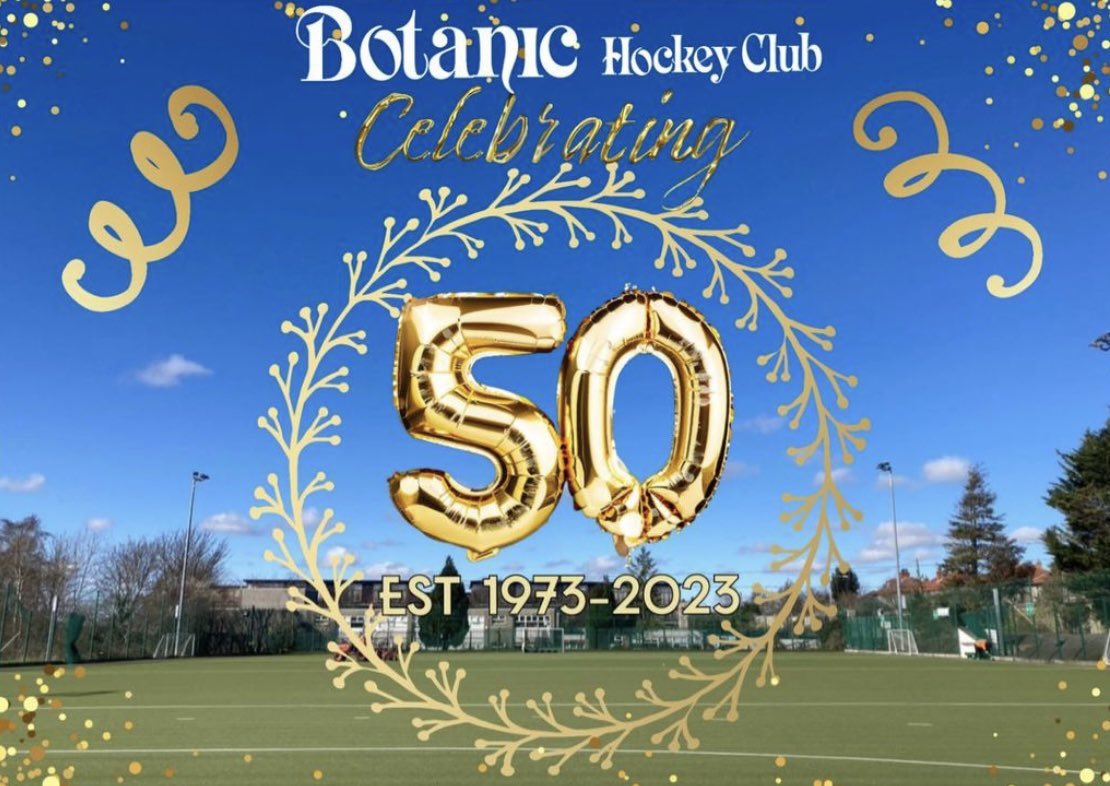 We’re really looking forward to celebrating Botanic Hockey Club’s 50th Anniversary this afternoon! 🥳 #happyanniversary