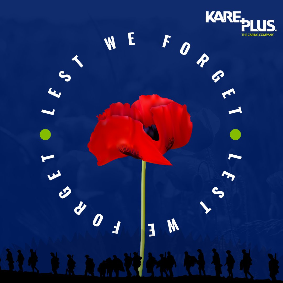 🌹Lest We Forget🌹

On this Remembrance Sunday, Kare Plus joins the nation in paying tribute to the brave souls who gave their all for our freedom.

We remember them today, and always. 💙

#LestWeForget #RemembranceSunday #KarePlus #thecaringcompany