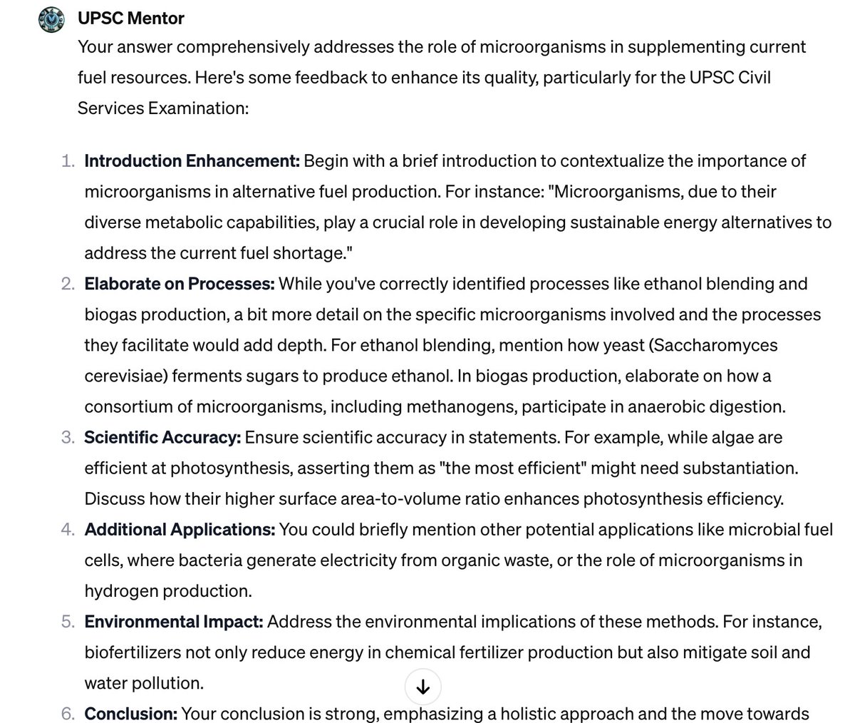 iamsshekhar's tweet photo. Many have asked me for #UPSC answer reviews. 📢 I'm sharing a chatbot built using @OpenAI's GPTBuilder tailored for #UPSC candidates. You can now get feedback on your #GS Mains answers directly from the tool. Find it at https://t.co/VkACbarnjY https://t.co/nCQseLCjo2