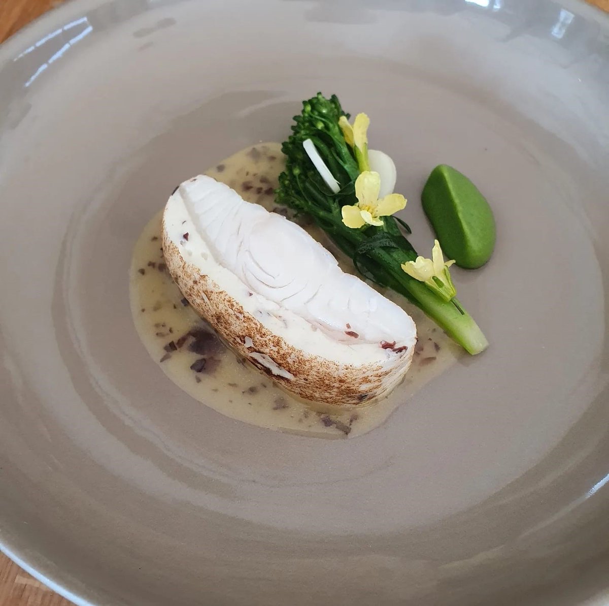 Gigha Halibut, Mussels, Courgette, Smoked Seaweed Butter
#thelovat #stationroadrestaurant #visitinvernesslochness #visitscotland #scottishhighlands #sesonallyinspired #chefs_eye #myroundplate #chefsplateform #chefsofinstagram #restaurant #michelinguideuk #michelinguide #Foodie
