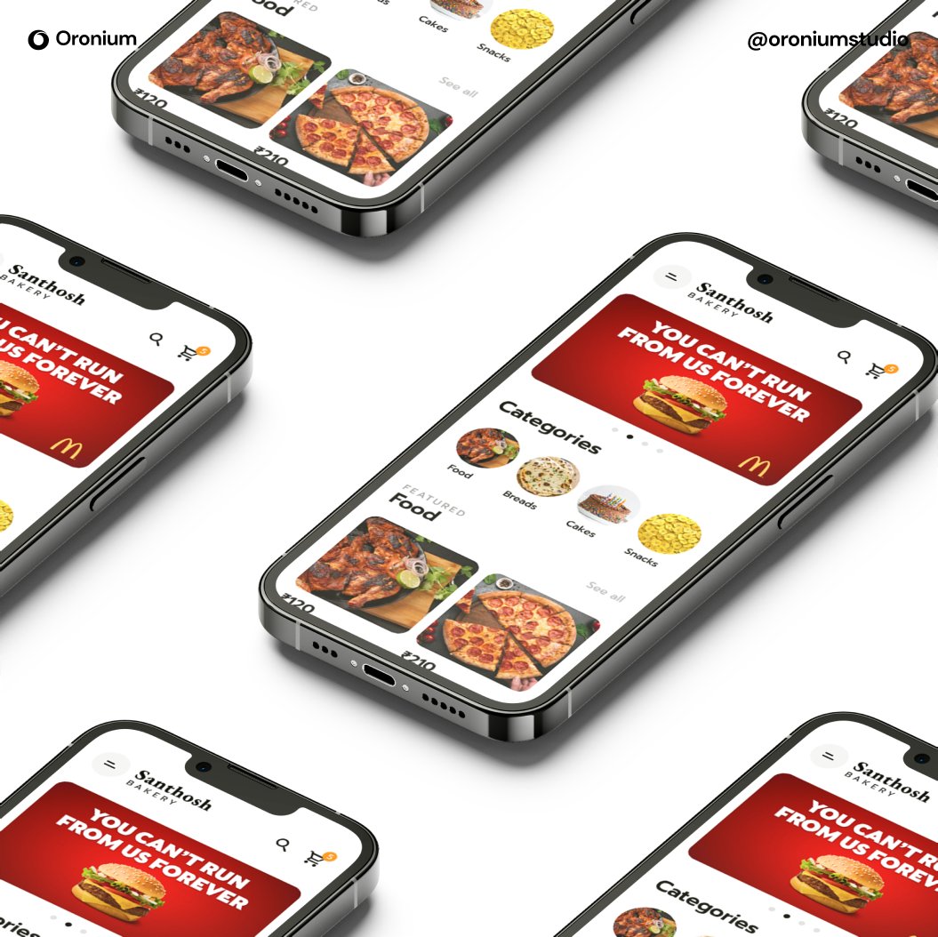 oronium's tweet photo. Taste of design from Oronium:

We have successfully crafted the best UI/UX for Santhosh Group Bakery, mirroring the deliciousness of the food they serve.

Art | Design | Solution 
https://t.co/ceBgyasgaJ

#ux #ui #producthunt #dev https://t.co/qVWKfk3XTE