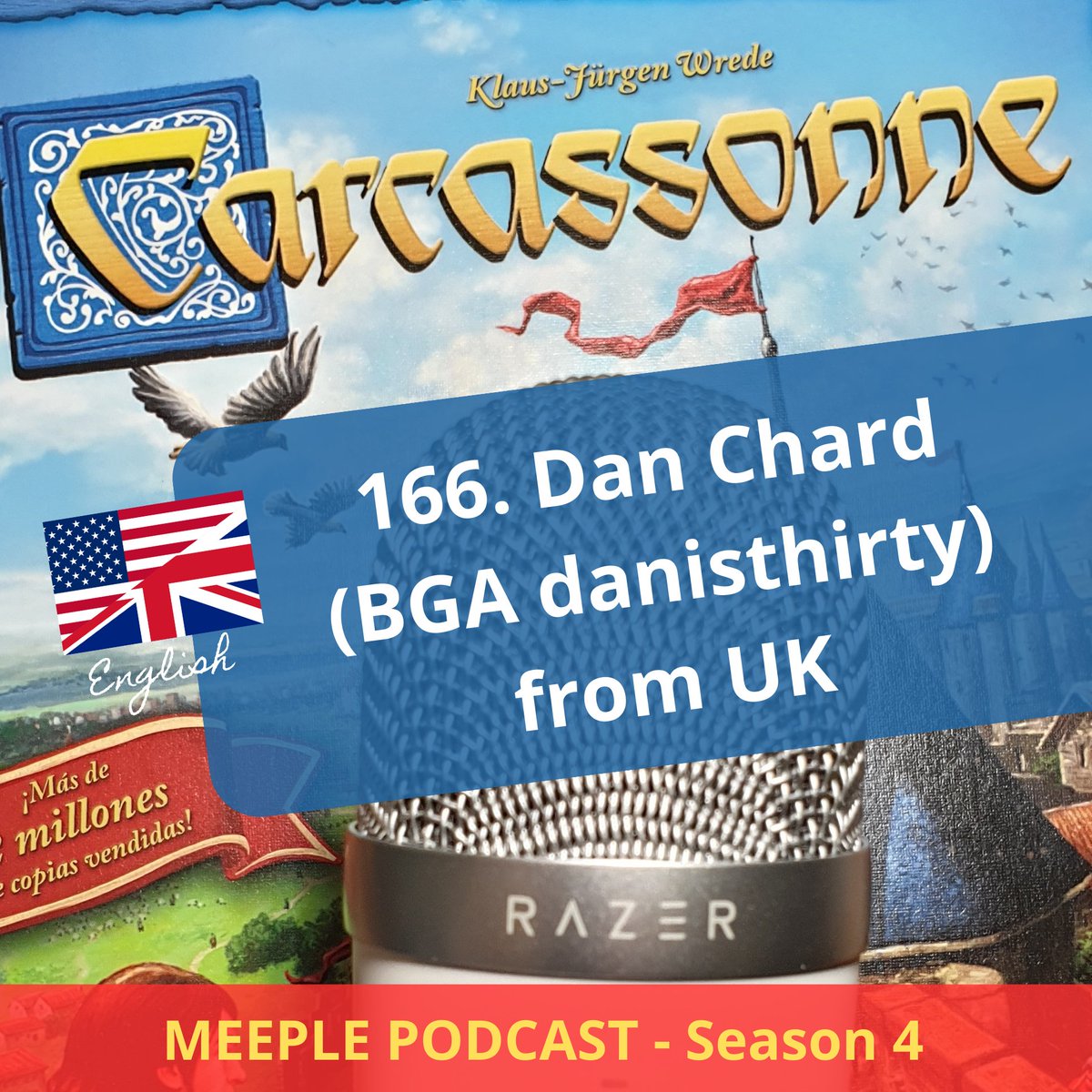 Captain of Team UK, co-author of "The Book Of Carcassonne", co-owner of Carcassonne Central forum, great collaborator of the WTCOC and expert Carcassonne player on BGA. Listen to this famous man in the "72 tiles" world.

elcarterodecarcassonne.com/podcast/166-s4…