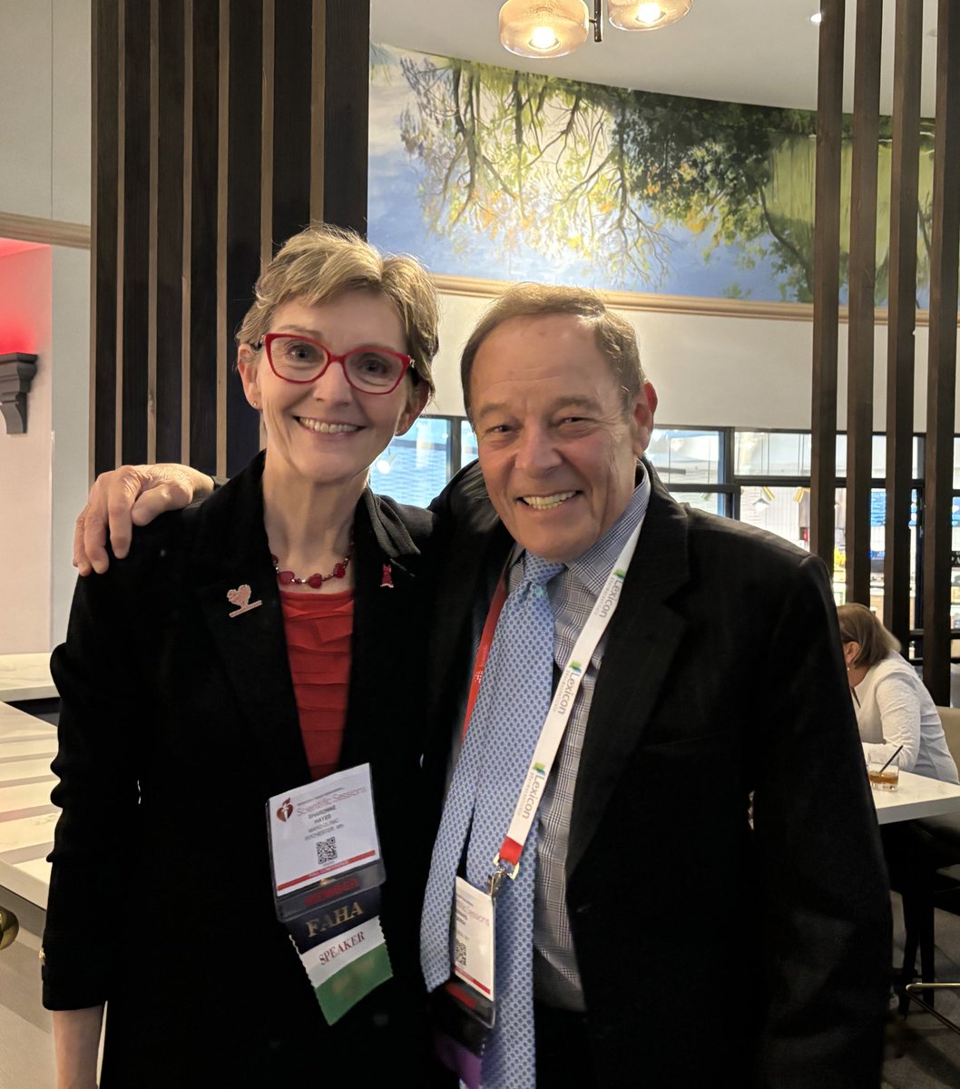 Congratulations @SharonneHayes for receiving the Laennec Clinician Lecture Award and @BernardGersh for receiving the Laennec Master Clinician Award at the #AHA23 @AHAScience Clinical Cardiology Council Dinner @MayoClinic @MayoClinicHS @MayoCVFellows @MayoCVservices @MayoClinicCV