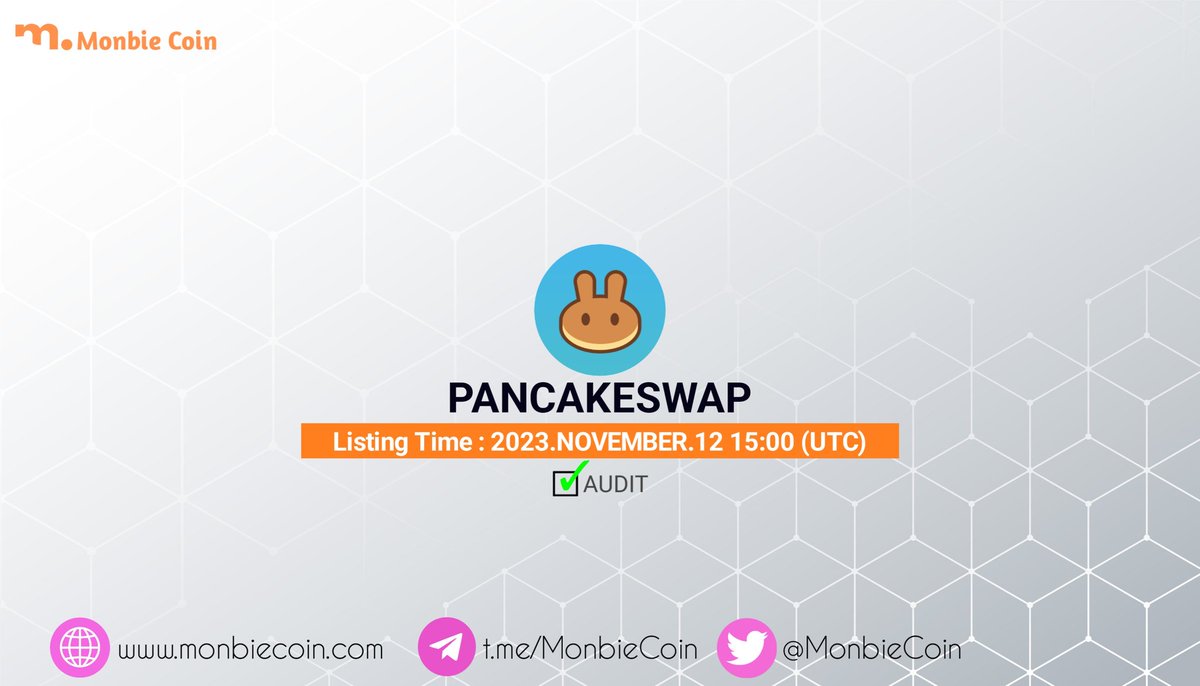 Hello everyone 📣

We will be announcing our launching time on pancakeswap at a very encouraging time 💯

⏰ 2023.11.12 15:00 (UTC)

Let's be happy when that time comes, don't be late in taking a place in it. Let's go to the highest level with #Monbie Coin 🔟