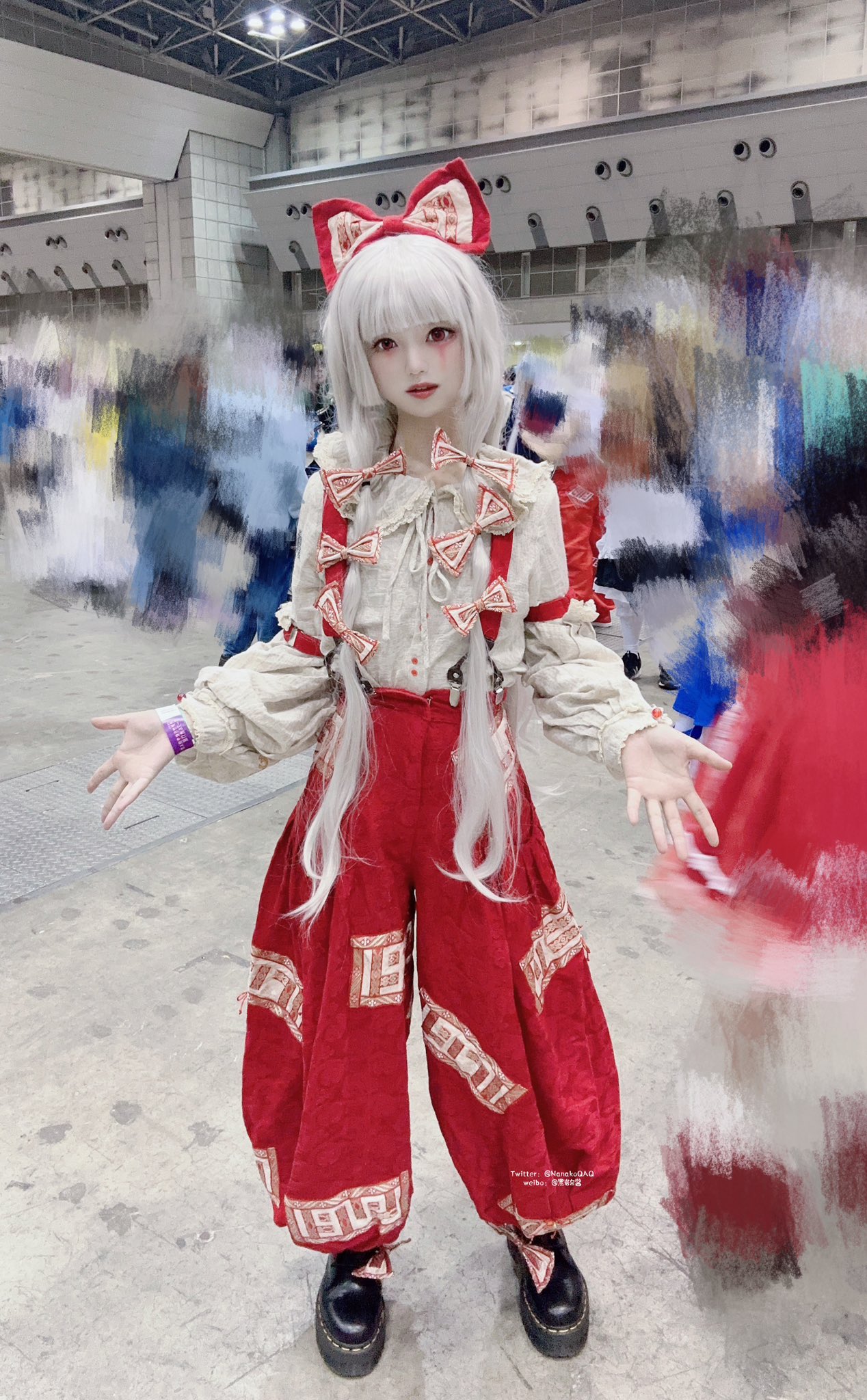 東方プロジェクト 藤原妹紅 コスプレ アレンジ 衣装