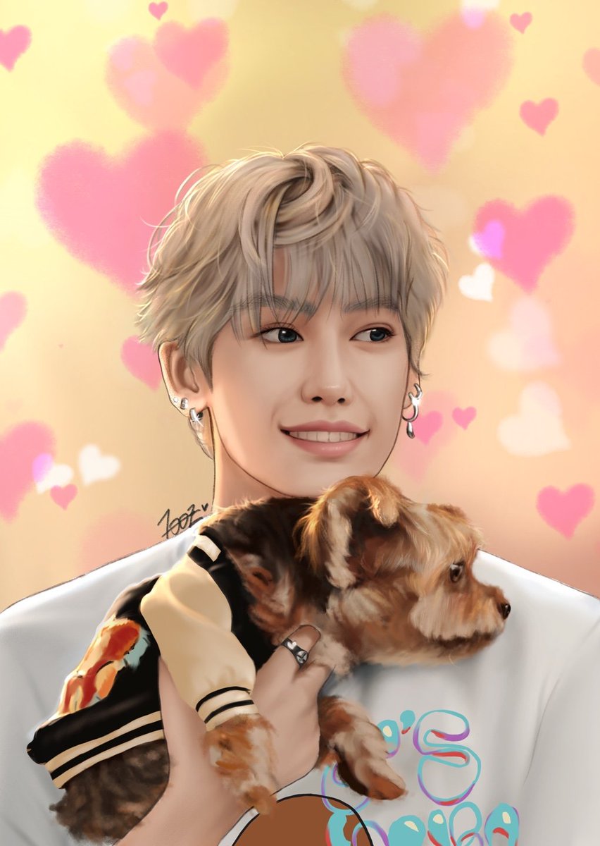 cheerup_Irene's tweet photo. 오늘의 브로콜리 팬아트🥦~♡
우리 언트 아부지와 귀염둥이 언트~😊

Broccoli fanart 🥦♡
Giant🐶&amp; his father😆
#bbOun #thegiant_1
#Irene_fanart 
#BounPrem https://t.co/YEm4hHRNyu