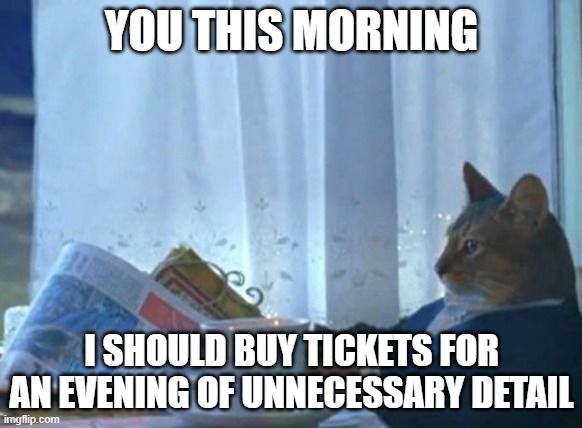 You when we tell you there's only 26 tickets left for 'An Evening of Unnecessary Detail' at the Cambridge Theatre Grab the last tickets for 20th November at fotsn.com