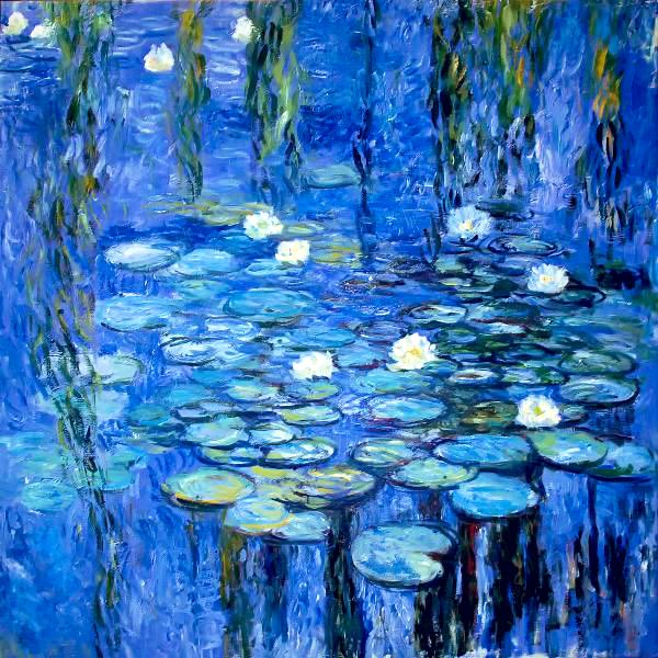 Claude #MONET, 'BLUE LIGHT WATER LILIES' #art #arttwit #iloveart #ArtLovers #ilovemonet #artlover #Bluelight
