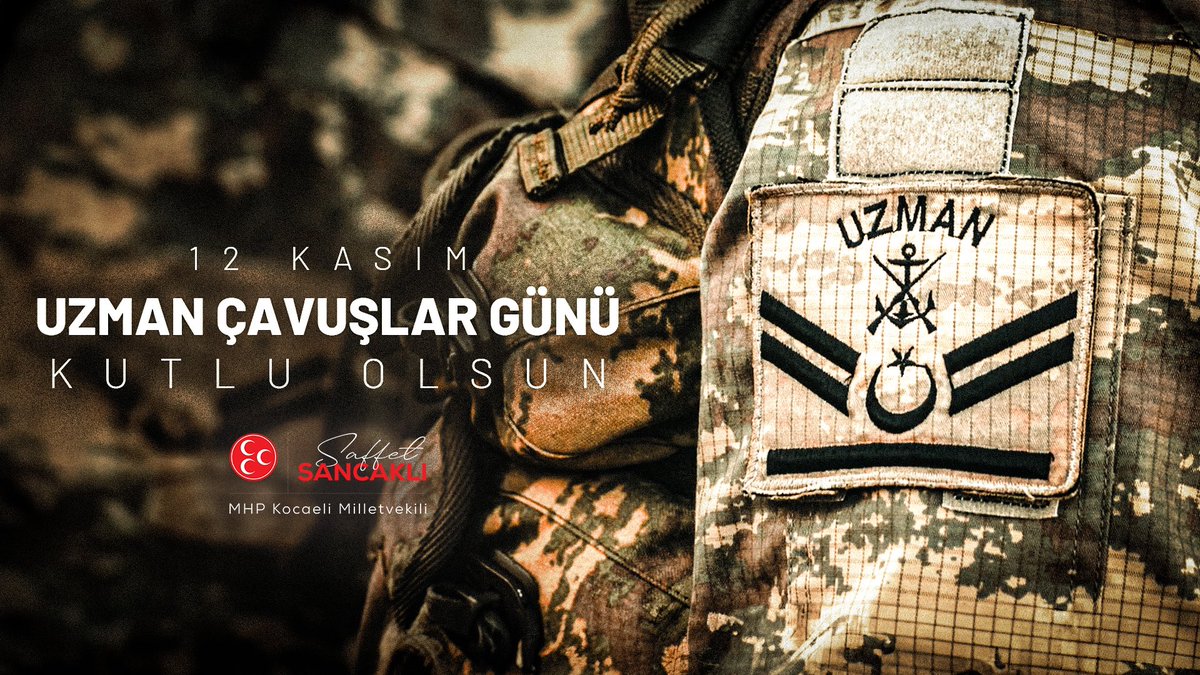 Gece gündüz demeden huzurumuz için çalışan, vatanımızın yılmaz bekçileri Uzman Çavuşlarımızın 12 Kasım #UzmanÇavuşlarGünü kutlu olsun. 🇹🇷