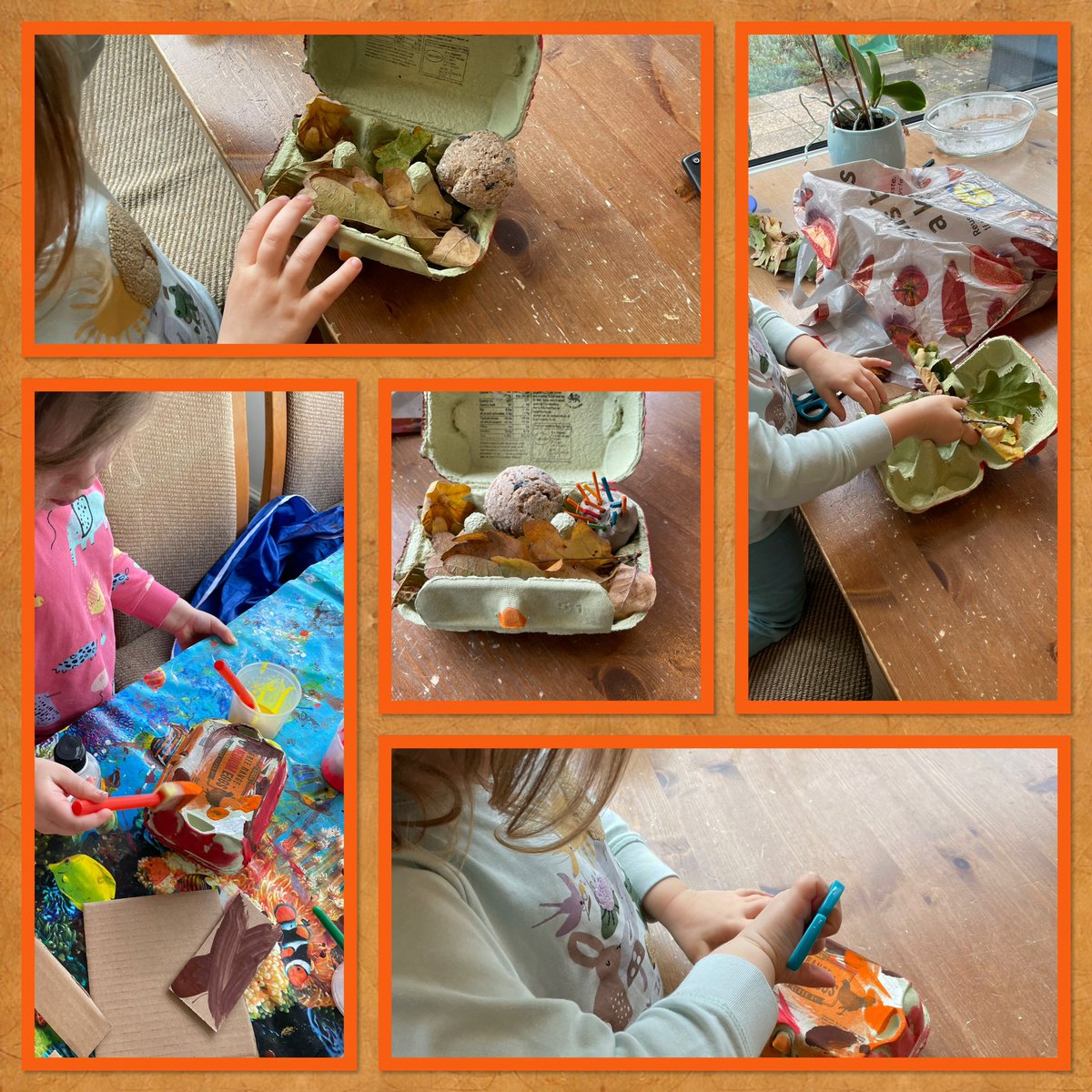katlwheatley's tweet photo. @ourladyoflourd1 E in YR has created a hedgehog house for her #OLOLScience #OLOLHomeworkChallenge. She put in lots of leaves to keep ‘Hedgey’ warm, painted it autumnal colours to keep her safe and has put in a fat ball for when she wakes up in the Spring. https://t.co/Fk4fRxesPh