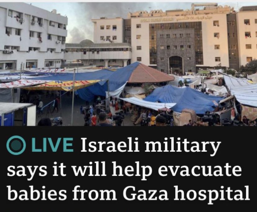 When Israel forces babies to be taken out of incubators and fires on cancer patients waving white flags, this is how the BBC reports it.