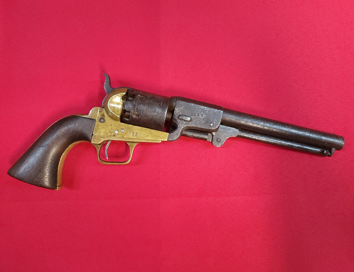 Rare Confederate Griswold & Gunnison 1851 Navy Colt copy. 3700 produced and only 350 known to exist. #griswoldrevolver #griswoldandgunnison #griswoldville #civilwar #Americancivilwar #maine #civilwarantiques #civilwarrevolver #mainestatemuseum #mainemilitarymuseum #antique