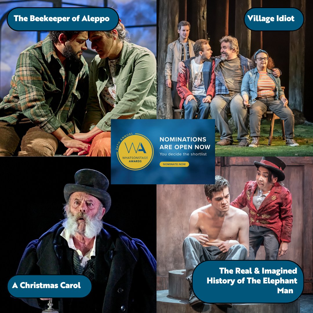 The <a href="/WhatsOnStage/">WhatsOnStage</a> Awards are open for nominations &amp; we need your help! 

With productions eligible in categories such as Best Performer, Best New Play, Best Revival -  we'd love it if you could drop us a nomination before 23 November. ❤️

Here's a reminder of some of our best
